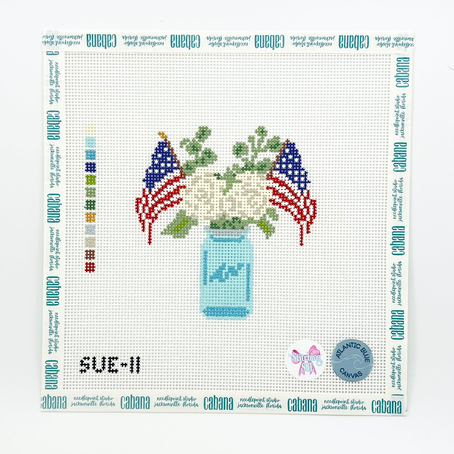 USA Flag Jar