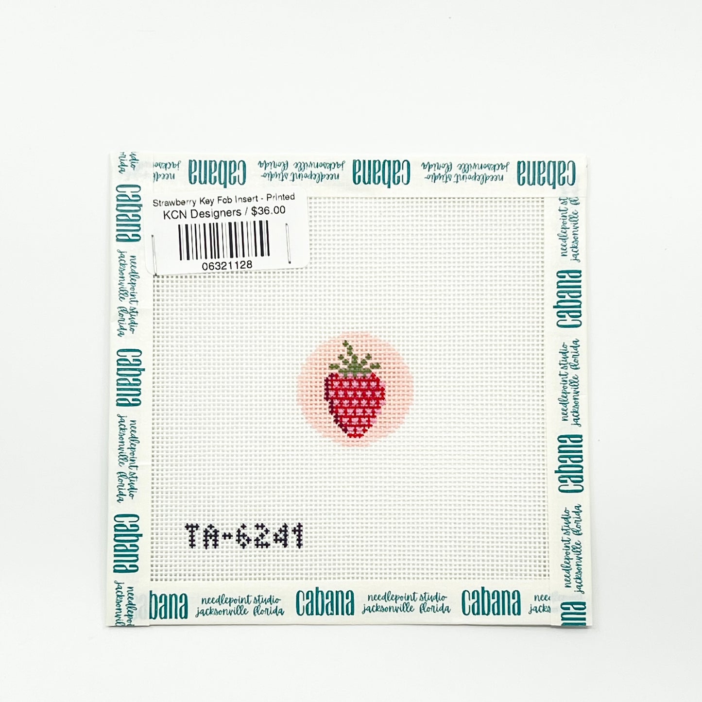 Strawberry Key Fob Insert - Printed