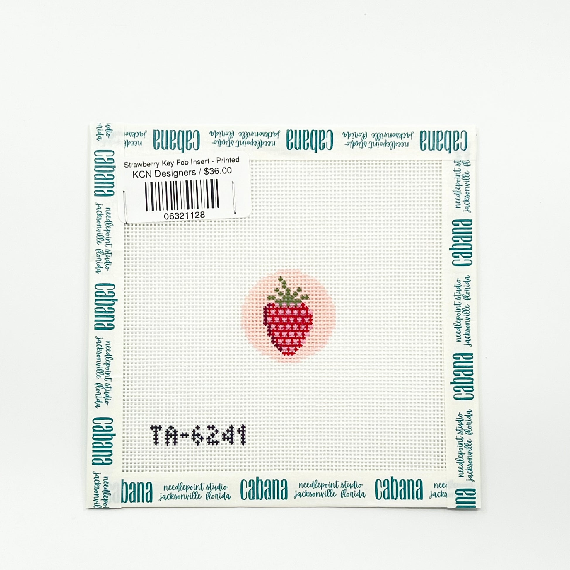 Strawberry Key Fob Insert - Printed