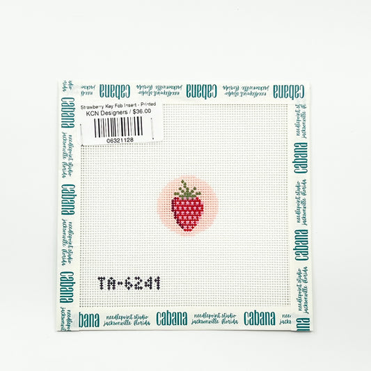 Strawberry Key Fob Insert - Printed