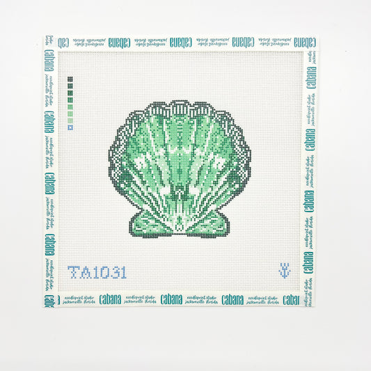 Scallop Ornament - Green