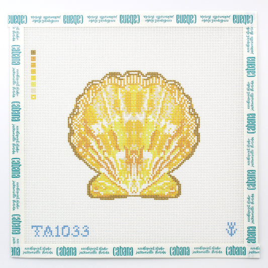 Scallop Ornament - Yellow