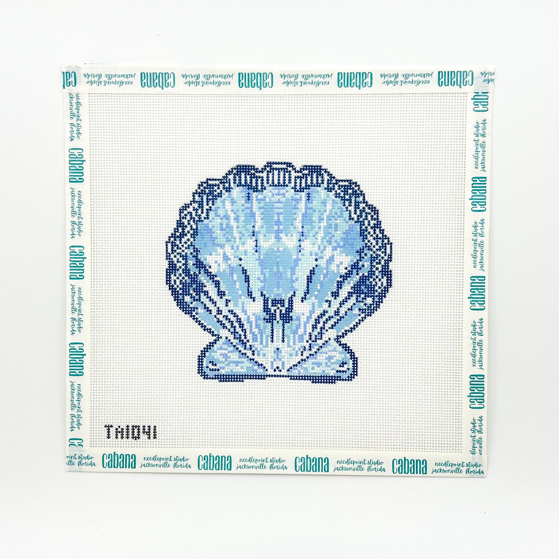 Scallop Ornament - Blue