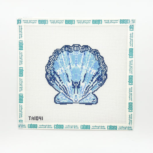 Scallop Ornament - Blue
