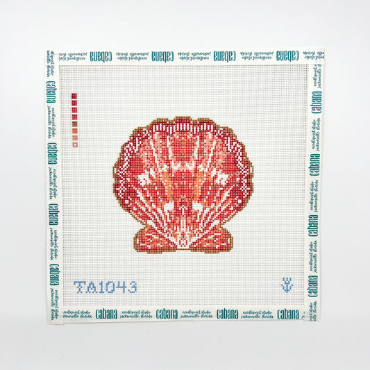 Scallop Ornament - Orange