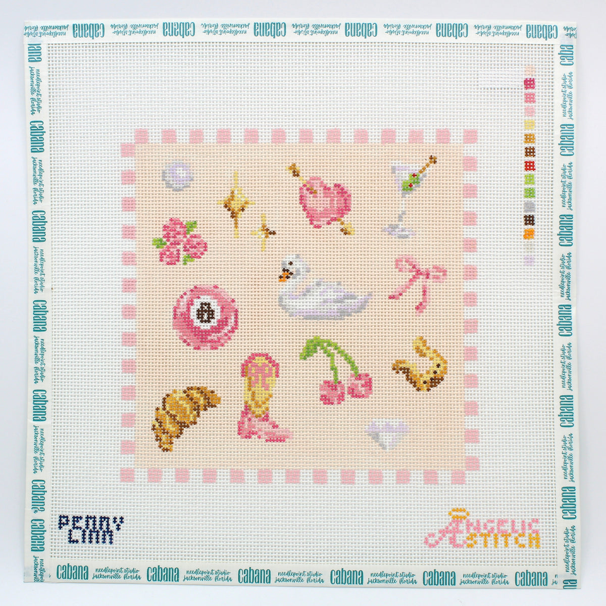 Coquette Motif Square - Pink
