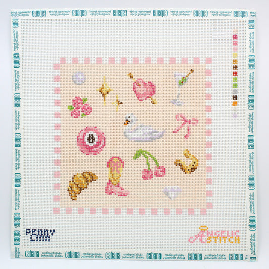 Coquette Motif Square - Pink