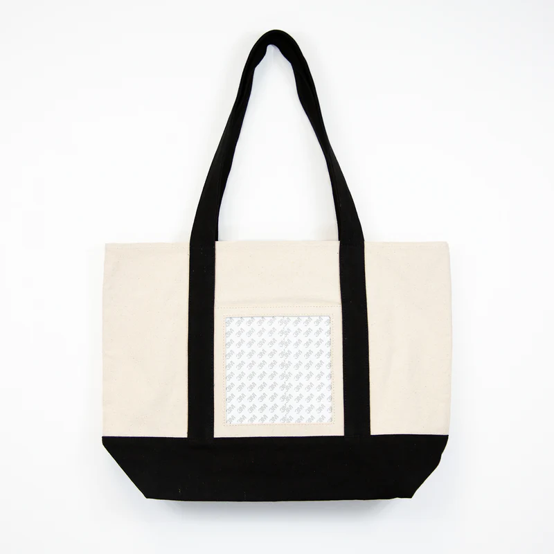 Self Finishing Tote Bag Black