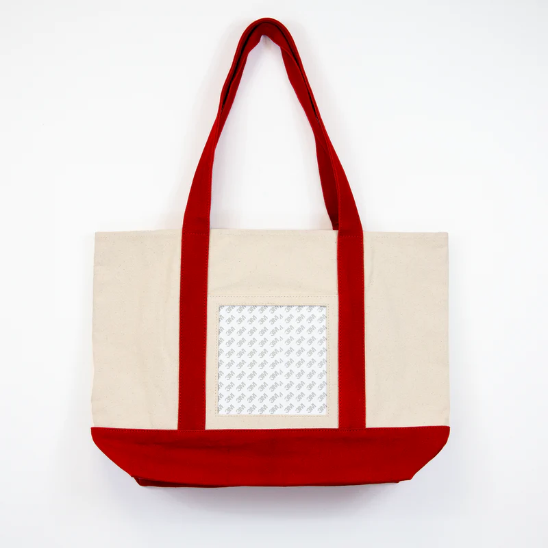 Self Finishing Tote Bag Red