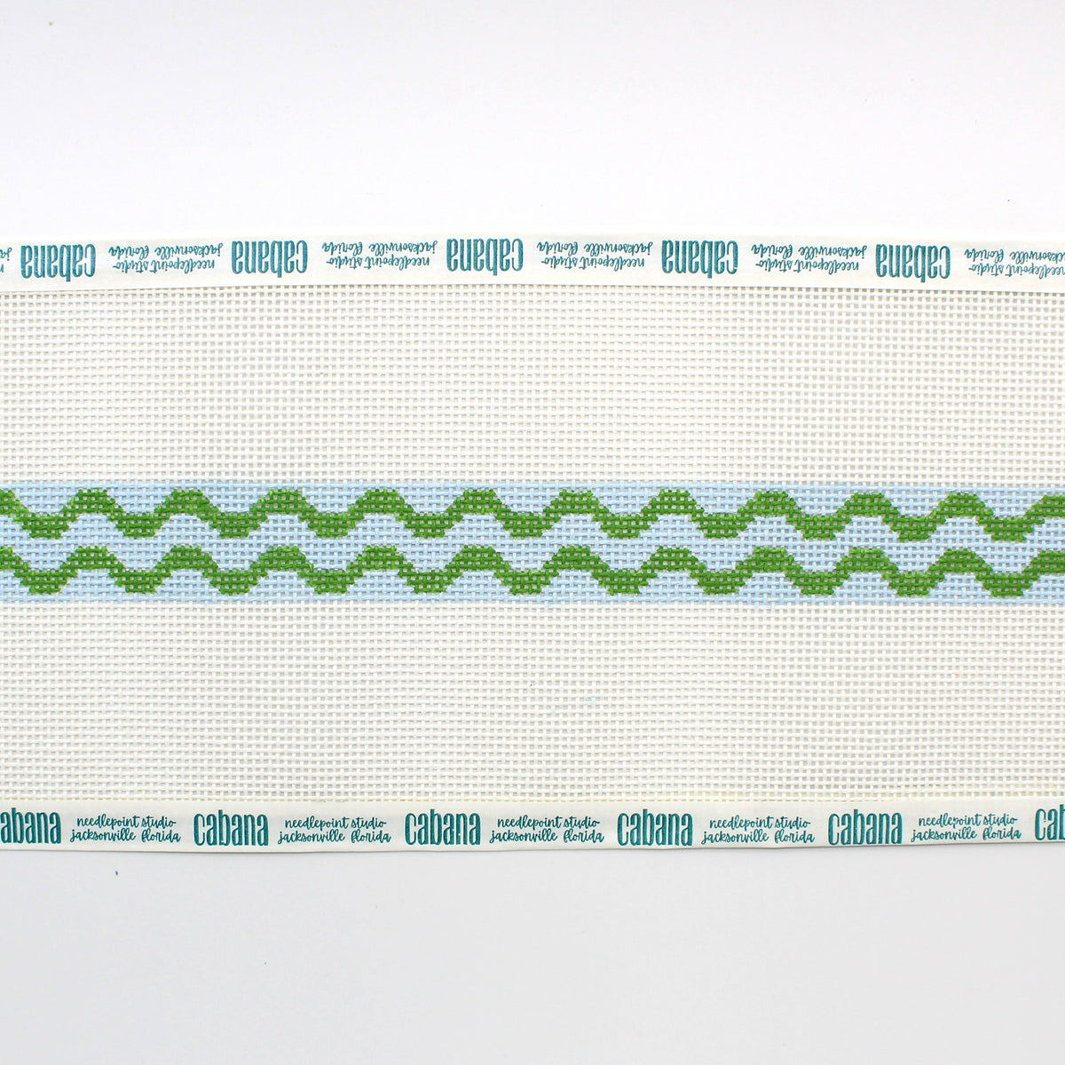 Squiggle Hat Band - Blue/Green