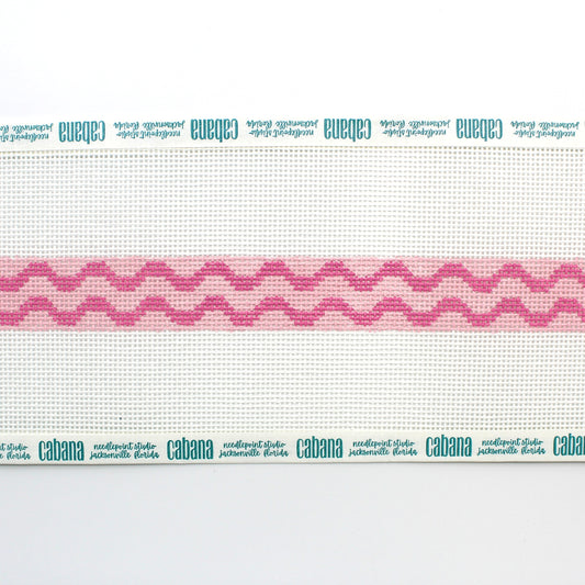 Squiggle Hat Band - Pink