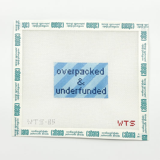Overpacked and Underfunded Luggage Tag