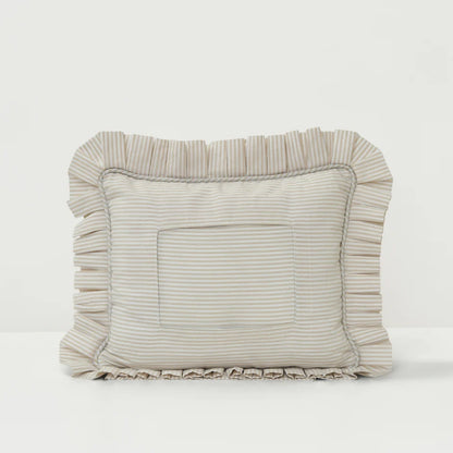 Swappable Self Finishing Pillow - Neutral Stripe