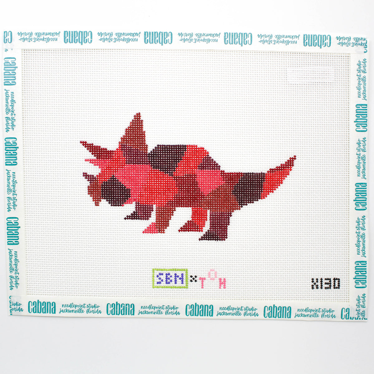 Red Triceratops Dinosaur