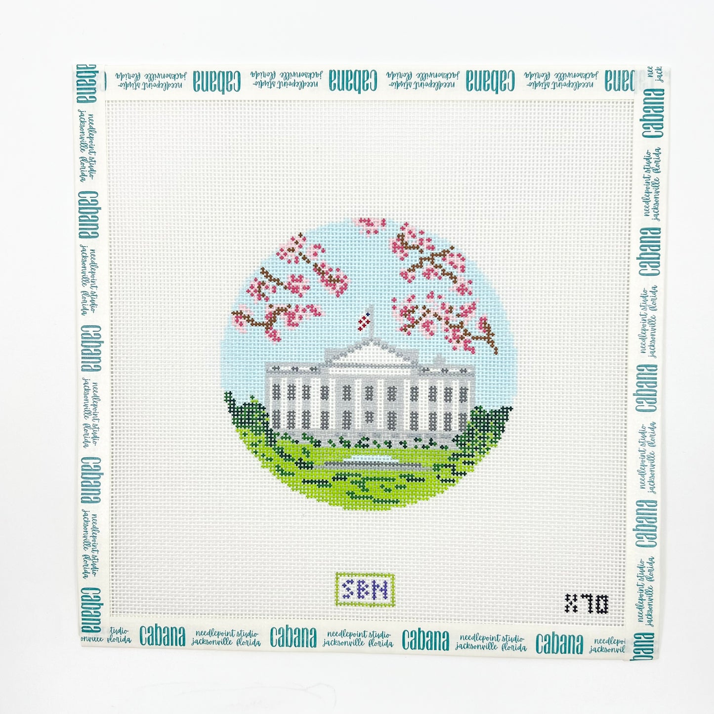 White House with Cherry Blossoms