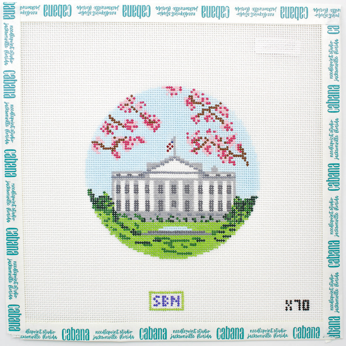 White House with Cherry Blossoms
