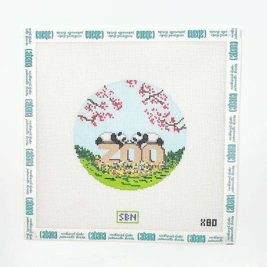 Pandas & Zoo with Cherry Blossoms