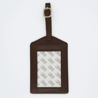 Self Finishing Leather Luggage Tag