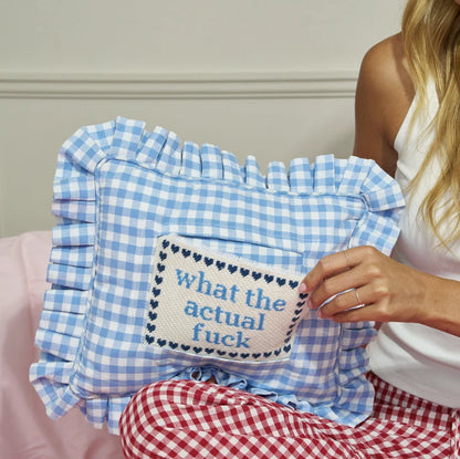 Swappable Self Finishing Pillow - Medium Wash Denim